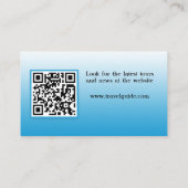 Tropische Bestemming QR Code Reisagent Visitekaartje (Achterkant)