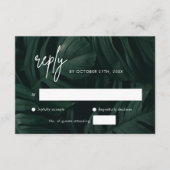 Tropische Bestemming Trouwkaart RSVP Kaarten (Voorkant)