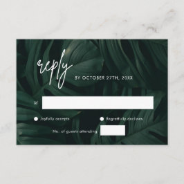 Tropische Bestemming Trouwkaart RSVP Kaarten