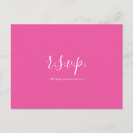 Tropische bestemming Trouwlied Aanvraag RSVP Briefkaart (Voorkant)