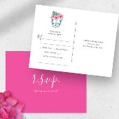 Tropische bestemming Trouwlied Aanvraag RSVP Briefkaart