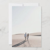 Tropische Bestemming Trouwlocatie met Palmboom aan Save The Date (Achterkant)