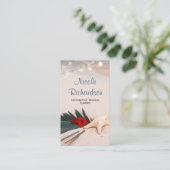 Tropische bestemming Trouwplanner Visitekaartje (Staand voorkant)