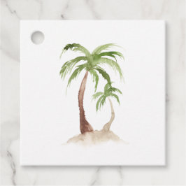 Tropische bestemmingsbruiloft bedankjes labels