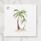 Tropische bestemmingsbruiloft bedankjes labels (Voorkant)