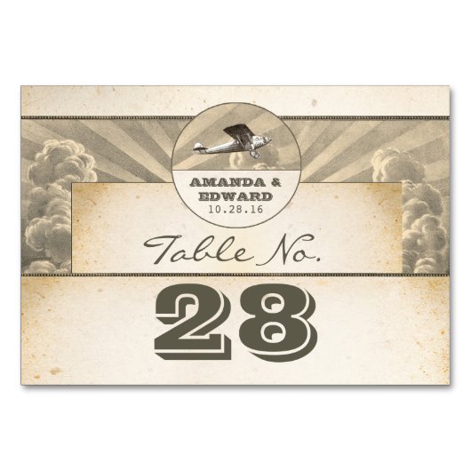 Tropische bestemmingsbruiloft plaatskaart met vlie kaart (Achterkant)