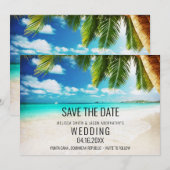 Tropische bestemmingstransport save the date (Voorkant / Achterkant)