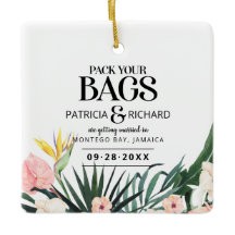 Tropische bestemmingsweddenschap bespaart de datum