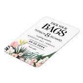 Tropische bestemmingsweddenschap bespaart de datum magneet (Linkerzijde)