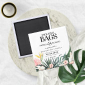 Tropische bestemmingsweddenschap bespaart de datum magneet