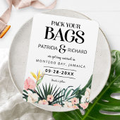 Tropische bestemmingsweddenschap bespaart de datum magneet