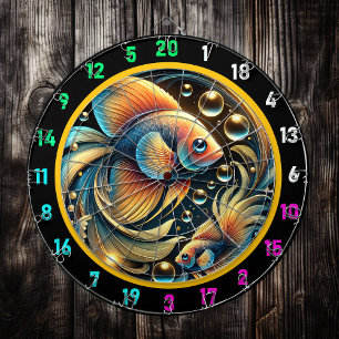 Tropische Betta Splash Dartboard Design Dartbord