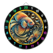 Tropische Betta Splash Dartboard Design Dartbord (Voorkant)