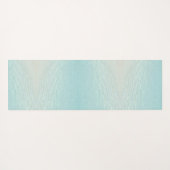 Tropische beugel Monogramed Elegant Palm Tree Yogamat (Achterkant (horizontaal))