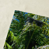 Tropische beukenpalm Trees DIY Persoonlijke foto Strandlaken (In situ)