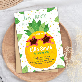 Tropische bewerkbare zomerfeest Kaart