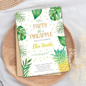 Tropische bewerkbare zomerfeest Kaart