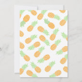 Tropische bewerkbare zomerfeest Kaart (Achterkant)