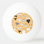 Tropische bikini: handgetekend zomerpatroon pingpongbal (Achterkant)