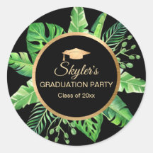 Tropische Black Gold Graduparty