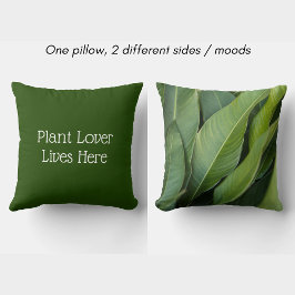 Tropische Blad Botanische Plantenliefhebber Woont Kussen
