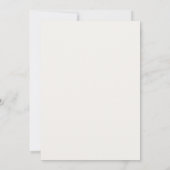Tropische Blad Bruiloft Bestemming Strand Kaart (Achterkant)