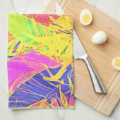 Tropische Blad Kunst Theedoek (Quarter Fold)