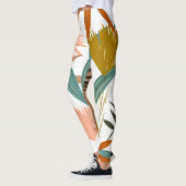 Tropische bladbloemen leggings (Links)