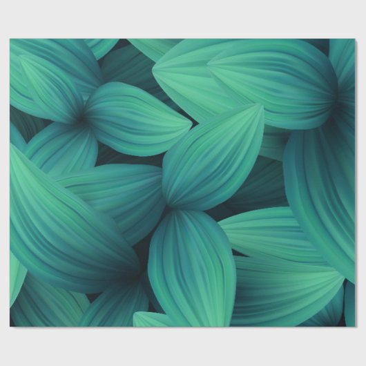 Tropische bladeren 11 cadeaupapier (Vlak)