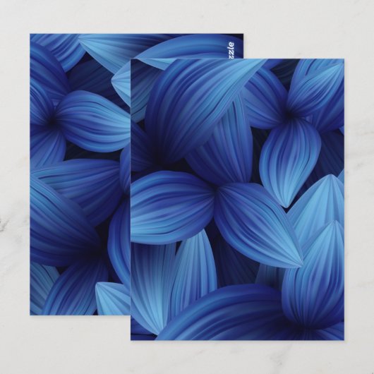 Tropische bladeren 12 briefkaart (Voorkant / Achterkant)