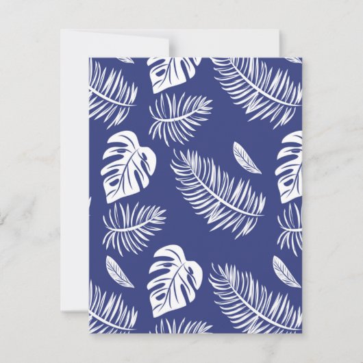 Tropische bladeren 15 notitiekaartje (Voorkant)