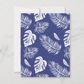 Tropische bladeren 15 notitiekaartje (Achterkant)