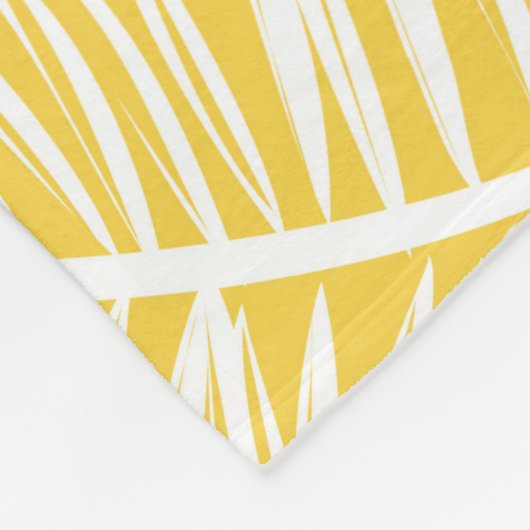 Tropische bladeren 16 fleece deken (Hoek)