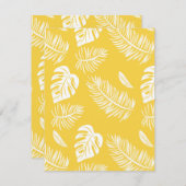 Tropische bladeren 16 notitiekaartje (Voorkant / Achterkant)