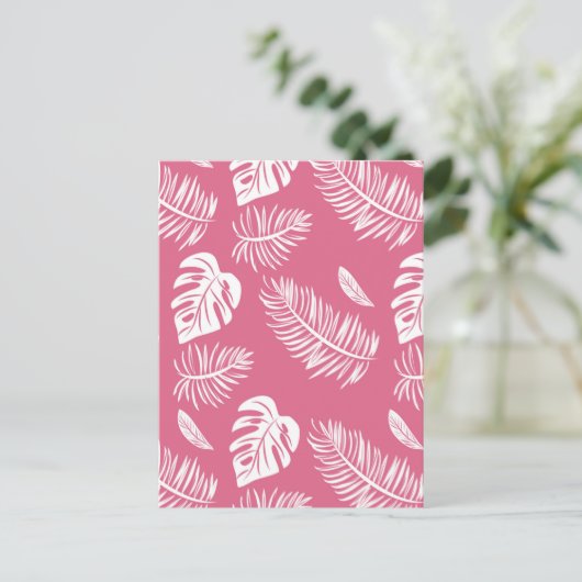 Tropische bladeren 17 briefkaart (Staand voorkant)