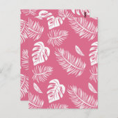 Tropische bladeren 17 briefkaart (Voorkant / Achterkant)