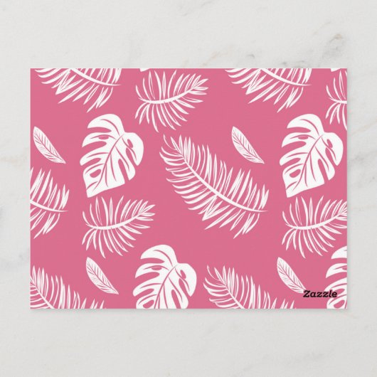 Tropische bladeren 17 briefkaart (Achterkant)
