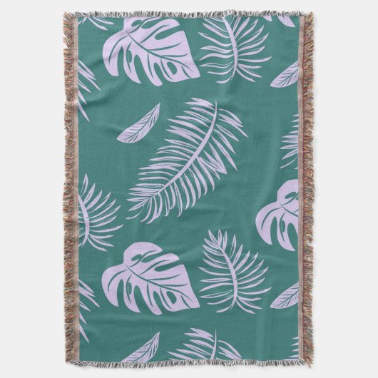 Tropische bladeren 18 deken (Voorkant Verticaal)