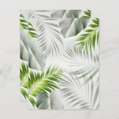 Tropische bladeren 1 notitiekaartje (Voorkant / Achterkant)