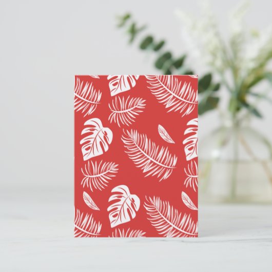 Tropische bladeren 20 briefkaart (Staand voorkant)