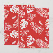 Tropische bladeren 20 briefkaart (Voorkant / Achterkant)