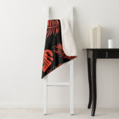 Tropische bladeren 21 sherpa deken (In situ)