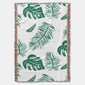 Tropische bladeren 22 deken (Voorkant Verticaal)