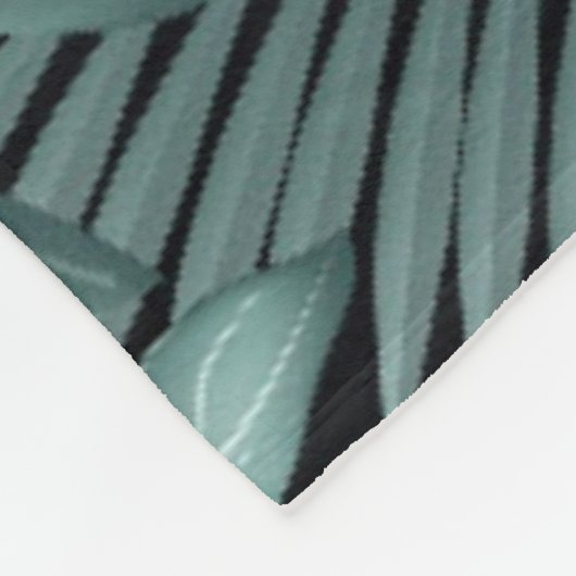 Tropische bladeren 4 fleece deken (Hoek)