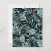 Tropische bladeren 4 notitiekaartje (Achterkant)