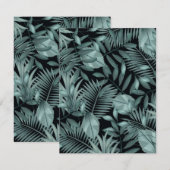 Tropische bladeren 4 notitiekaartje (Voorkant / Achterkant)
