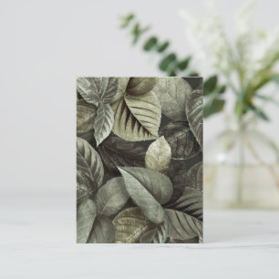 Tropische bladeren 5 briefkaart