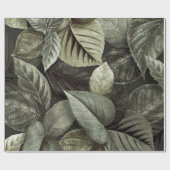 Tropische bladeren 5 cadeaupapier (Vlak)