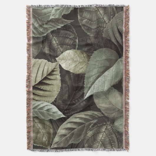 Tropische bladeren 5 deken (Voorkant Verticaal)