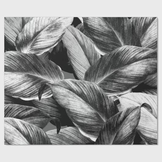 Tropische bladeren 8 cadeaupapier (Vlak)